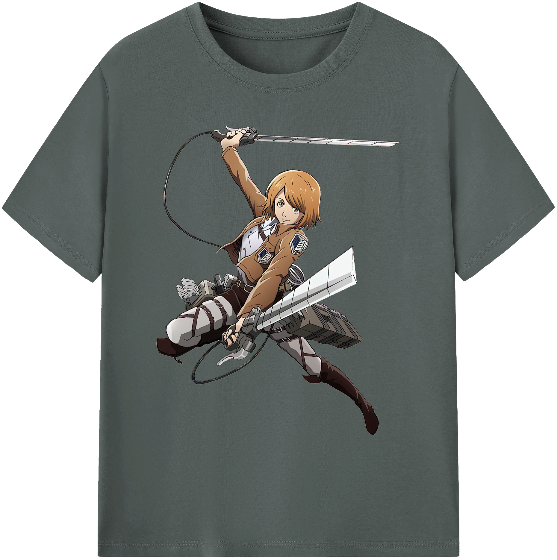 （画像用） 進撃の巨人 ペトラ·ラル Attack on Titan Petra Rall 綿100％ メンズ半袖Tシャツ｜肌触りやわらか＆通気性